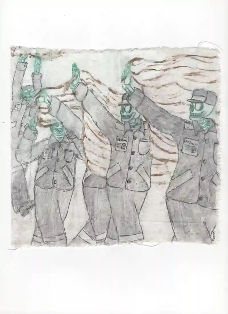 Шествие с полотнами